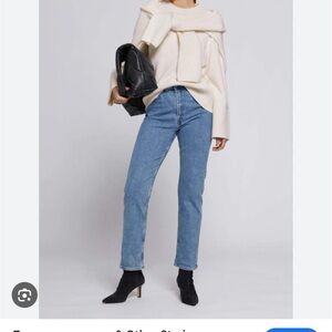 & Other Stories Blue Straight Leg Jeans